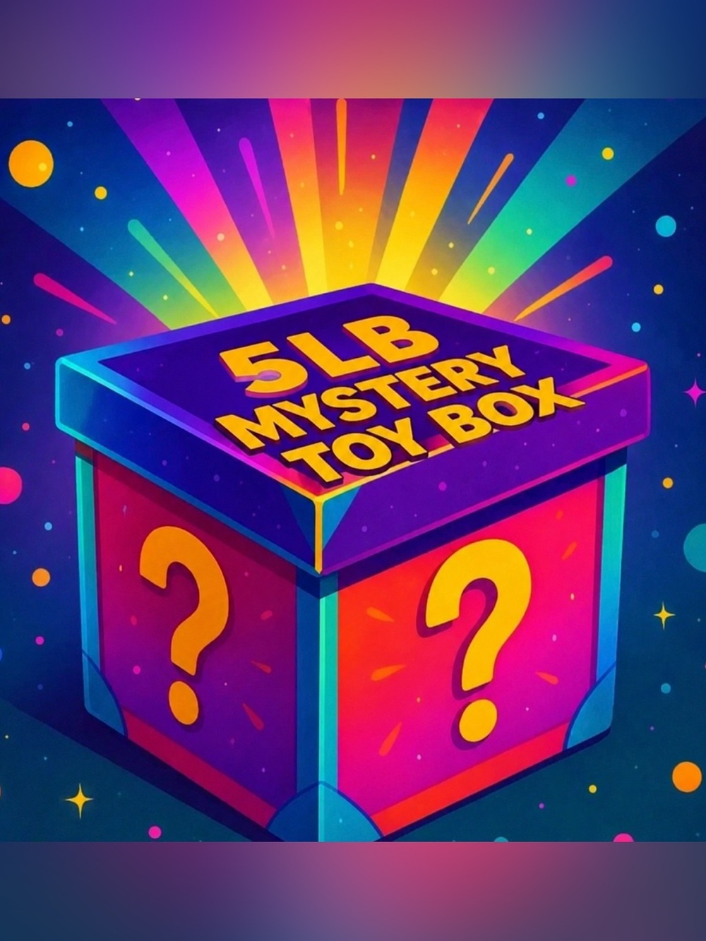 5 lbs of mystery kids toys ,  games or clothes mixed mystery box bundle